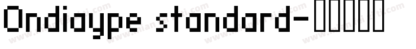 Ondiaype standard字体转换